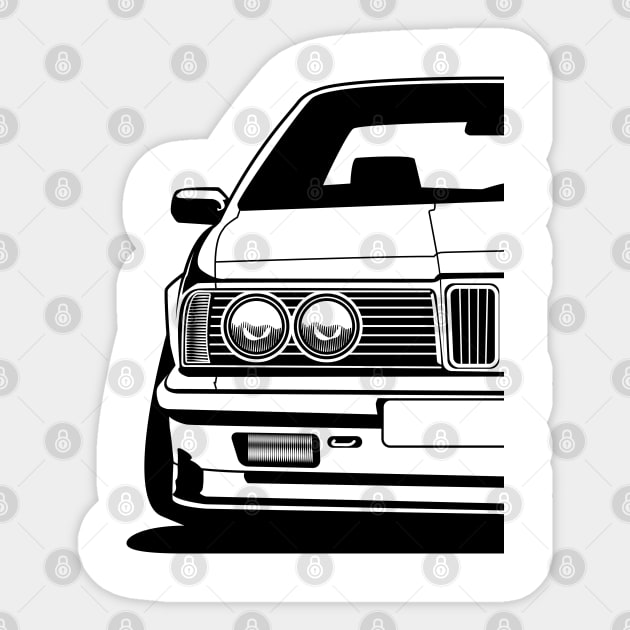 E24 635CSi 1986 Sticker by BlueRoller